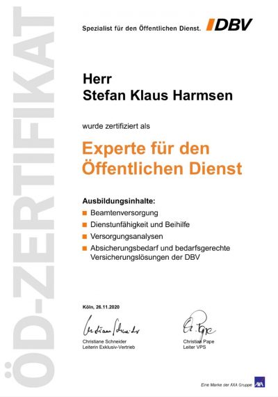 Zertifizierter Experte für den Öffentlichen Dienst
